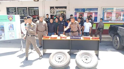 รวบอดีต ตชด.ใช้ปืนชิงทรัพย์ปั๊มแก๊ส อ้างนำเงินใช้หนี้พนัน พบมีหมายจับเพียบ