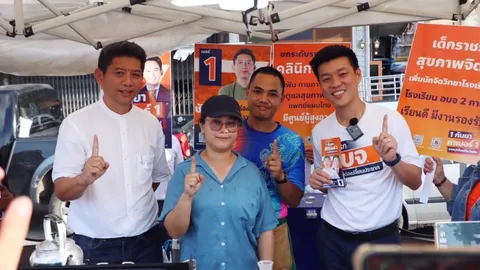 “ณัฐพงษ์” ช่วยหาเสียงนายก อบจ.ราชบุรี อ้อนให้เลือกถ้าอยากเห็นนายกฯ ชื่อ “เท้ง”