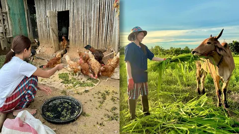 ข้าวทิพย์ นางเอก-นักร้องดัง เยี่ยมบ้านที่อำนาจฯ ใช้ชีวิตเรียบง่ายจนน่าอิจฉา