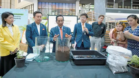 สจล.เปิดตัวผลิตภัณฑ์ใหม่ จุลินทรีย์-ชีวภัณฑ์บำรุงดิน