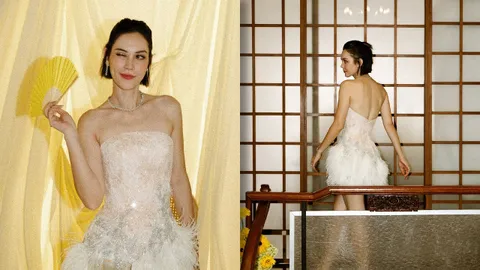 แมท ภีรนีย์ เปิดที่มาชุดอาฟเตอร์ปาร์ตี้ ภรรยาพระเอกดังทำให้เป็นของขวัญ