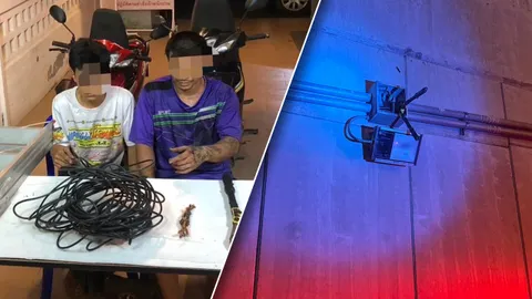 จับคาหนังคาเขา โจรตัดสายไฟอุโมงค์ทางลอด จ.ภูเก็ต เจอตำรวจวิ่งไล่ หนีไม่รอด