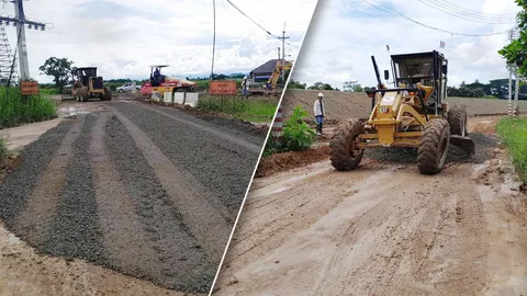 "เชียงราย" โครงการก่อสร้างทำถนนเสียหาย ผู้รับเหมาแก้ไขแล้ว ชาวบ้านพอใจ 