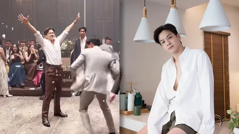 "มาร์ช จุฑาวุฒิ" แจงหลังเจอดราม่าเตะดอกไม้งานแต่ง เป็นแค่คอนเทนต์ทำกันสนุกๆ