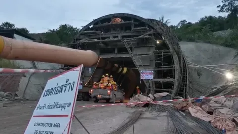 4 ชม.ยังช่วยไม่ได้ "3 ชีวิต" ติดอุโมงค์รถไฟ ผู้ว่าฯ ยันวิธีช่วยมาถูกทาง