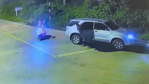 เร่งตามหา "รถฟอร์จูนเนอร์" ก่อเหตุอุกอาจ ขับรถปาดหน้า-ตามฉุด หญิงขี่ จยย.