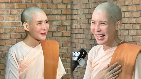 เปิดภาพล่าสุด "กิ๊ก มยุริญ" กลับไทยแล้ว หลังโกนหัวบวชชี ที่พม่านาน 9 เดือน 