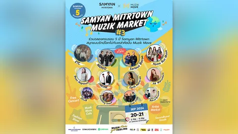 ฉลอง 5 ปีสามย่านมิตรทาวน์ ด้วยเซอร์ไพรส์มากมาย ใน “Samyan Mitrtown Muzik Market”