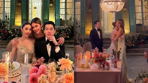 โยเกิร์ต อวยพรงานแต่ง วุ้นเส้น “รักที่ดีไม่ทำให้เจ็บปวด” เจ้าสาวโผกอด (คลิป)