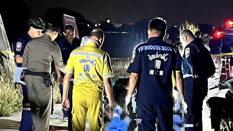 หนุ่มหาปลาซวย เจอลูกหลงดับ ขี่ จยย. ผ่านพอดี "โจ๋" ยิงปืนใส่กัน พุ่งเจาะร่างสลด