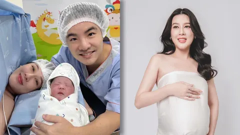 "บี มาติกา" คลอดลูกคนที่ 2 ตั้งชื่อน้อง "น้องวีโอล่า" น่ารักน่าชังสุดๆ 