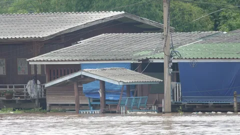 ปทุมธานี เตือนประชาชนนอกคันกั้นน้ำริมเจ้าพระยา เตรียมรับมือสถานการณ์น้ำท่วม
