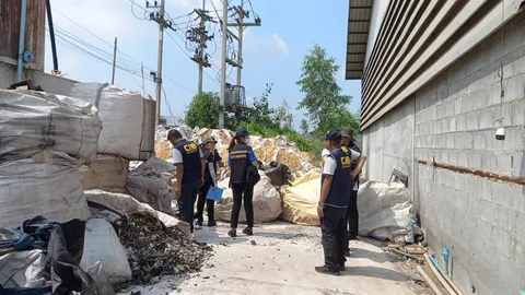 ตำรวจ ปทส. บุกทลายโรงงานทุนจีน ฝ่าฝืนคำสั่งปิด ยึดสารอันตราย ได้ 41.5 ตัน