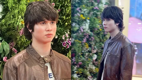 หล่อสะดุดตา น้องอีตั้น ลูกชาย หมิว ลลิตา ในลุคนายแบบ ลูกไม้ใต้ต้นตามรอยแม่