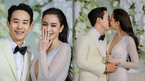 เบนซ์ ปุณยาพร ควง แก๊ป วิทนาถ ฉลองสมรส การเจอกันเหมือนพระเจ้าให้พรได้เจอคนดีๆ
