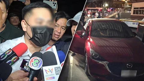 หนุ่มขับเก๋งแดงแหกด่าน มอบตัว ต้นเหตุ 7 ตำรวจจราจร ปม “จำผิดคันกระทืบผิดคน”