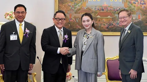 ประธาน TOYOTA  พบนายกฯ อิ๊งค์ พร้อมส่งเสริมอุตสาหกรรมยานยนต์รูปแบบใหม่กับไทย
