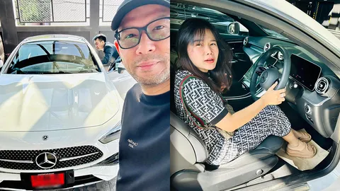 เอ๋ เชิญยิ้ม ถอยรถหรูป้ายแดงหลังถูกรางวัลที่ 1 ปังไม่หยุดถูกหวยอีกหลายงวด