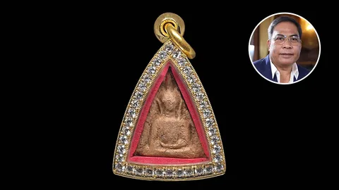 พระนางพญาพิมพ์อกนูนเล็ก ป๋องสุพรรณ การันตี ดวงตาแบบนี้พบน้อยมาก