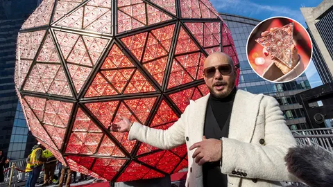 แรปเปอร์ พิตบูล ร่วมเปิดตัว "ลูกบอลคริสตัลยักษ์"ไทม์สแควร์ เตรียมนับถอยหลังสู่ปี 2025