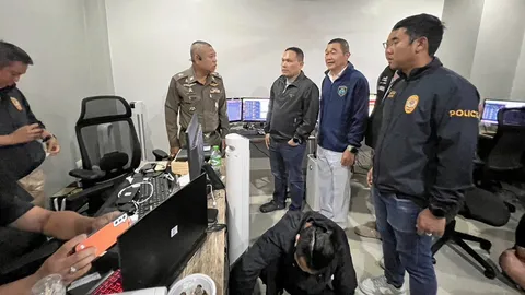 ทลายเว็บพนันออนไลน์ แก๊ง ‘เกาหลีใต้’ รังใหญ่-พัทยา