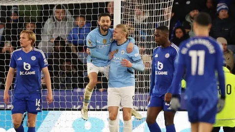 มาแล้ว "แมนฯ ซิตี้" บุกชนะ "เลสเตอร์" ได้ "ฮาลันด์" กลับมายิง ขึ้นที่ 5 พรีเมียร์ลีก