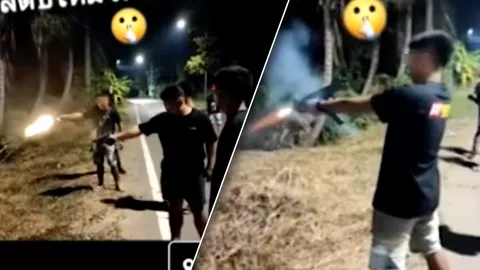 โผล่อีก แก๊งวัยรุ่นสมุทรสงคราม โพสต์ยิงปืนฉลองปีใหม่ อาวุธครบมือ ปืนกลก็มี