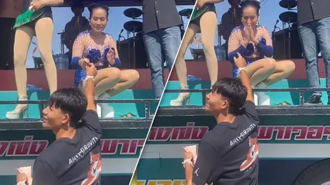 หล่อ สปอร์ต ใจดี  “ศุภณัฏฐ์” เปย์หมอลำ ชาวเน็ตแห่แซว ดูเขินๆนะ! 