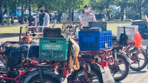 จับซาเล้งต่างด้าวใน จ.นนทบุรี อ้างมีจ่ายรายเดือนหลายพันบาทต่อคนต่อคัน