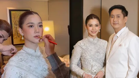 เปิดภาพ หมิง ชาลิสา ควงแฟนหนุ่มวิวาห์ในชุดไทย บ่าวสาวหล่อสวยมาก