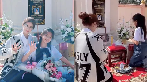 แม่โบว์-น้องมะลิ ทำบุญครบรอบ 9 ปีที่ ปอ ทฤษฎี จากไปด้วยความคิดถึง