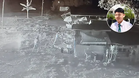 เปิดใจ "นักเรียน ม.2" ช่วยพนักงานปั๊มดับไฟ ก่อนลามไปไหม้ร้านค้ากว่า 10 ร้าน