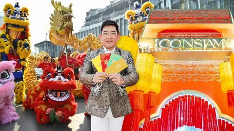 ตรุษจีน 2568 รับพลังบวกเฮงยืนหนึ่ง "ไอคอนสยาม" มัดรวม 9 ความมงคล