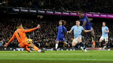 ผลบอล แมนซิตี้ แซงขยี้ เชลซี ทะยานขึ้นอันดับ 4 พรีเมียร์ลีก