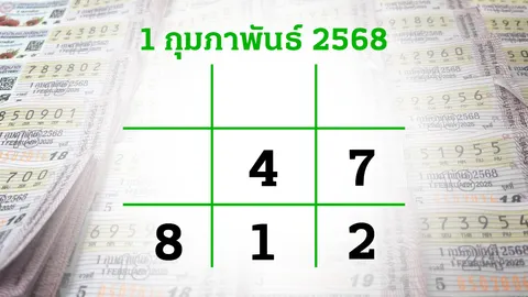 โค้งสุดท้ายหวย "เลขเด็ดงวดนี้" 1/2/68 ลุ้นโชคได้ที่ไทยรัฐทีวี-ไทยรัฐออนไลน์