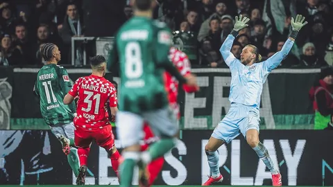 ผลบอล เบรเมน เปิดบ้านเฉือน ไมนซ์ ขึ้นที่ 7 บุนเดสลีกา