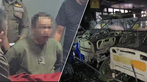 แจ้งข้อหาหนัก มือวางเพลิง รพ.สมเด็จพระยุพราชเดชอุดม ไม่พบป่วยจิต เครียดตั้งใจมาระบาย