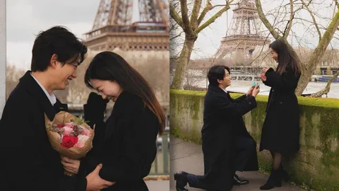 เซอร์ไพรส์มาก แทคยอน 2PM ขอแฟนสาวนอกวงการแต่งงานกลางปารีส บรรยากาศสุดโรแมนติก