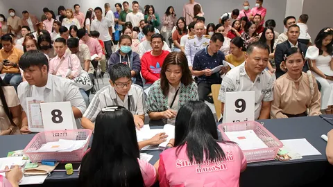 "วาเลนไทน์" คึกคัก ฉลองความรักทั่วทั้งประเทศ ทุกเพศสภาพ แห่จดทะเบียนสมรสหวานชื่น