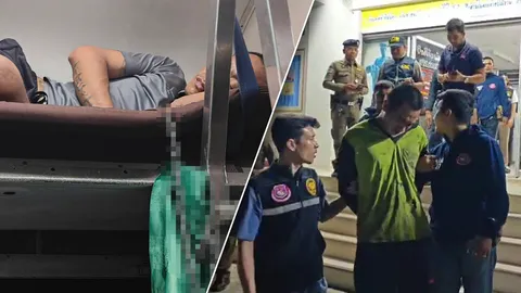 หนีนาน 14 ชั่วโมงไม่รอด ตามจับได้แล้ว พ่อค้ายาเสพติด กระโดดรถไฟ เข้าวัดขอเงินพระ