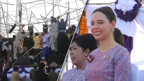 จอ LED ล้มทับ “ซาบีดา ไทยเศรษฐ์” ขณะเปิดงานที่ยโสธร สส.ภูมิใจไทย กระดูกคอเคลื่อน