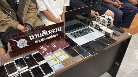 รวบหนุ่มจีน 8 รายบนรถทัวร์ ตรวจค้นเจอมือถือ 91 เครื่อง คาดเอี่ยวแก๊งคอลเซ็นเตอร์