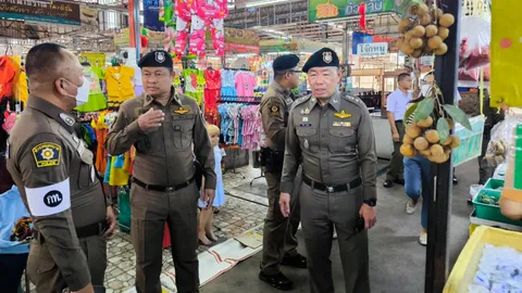 ผกก.นิมิตรใหม่ บุกตรวจแรงงานต่างด้าวตลาดหทัยมิตร ไม่พบทำผิดกฎหมาย แย่งอาชีพคนไทย