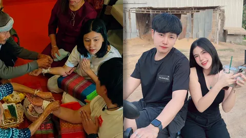 คนแห่สงสัยหลังเห็นภาพ กระต่าย พรรณนิภา-ทอล ผูกข้อมือคล้ายแต่งงานกัน