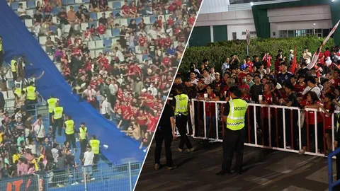 คอมเมนต์สนั่น! แฟนเมืองทอง-บุรีรัมย์ ปาแก้ว หวิดมีเรื่องศึกไทยลีก 2024-25 (คลิป)