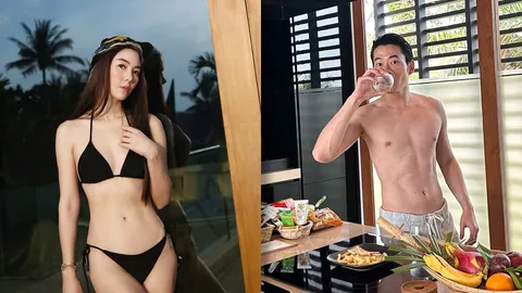 ว้าวมาก วุ้นเส้น นุ่งบิกินีเผยหุ่นสุดเป๊ะ นิกม์ ก็แซ่บไม่เบา อวดซิกซ์แพ็กเต็มๆ