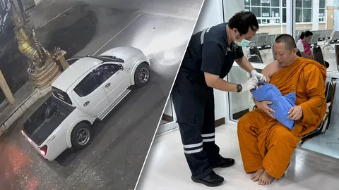 รวบแล้ว พ่อจอดกระบะทิ้งลูกชายทารก หน้าวัดสมานรัตนาราม รับสารภาพคิดน้อยเกินไป