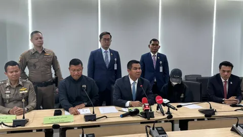 “ชัยชนะ” ร่วม ตร. แถลงยึดทรัพย์เครือข่ายเว็บพนันออนไลน์ กว่า 300 ล้านบาท