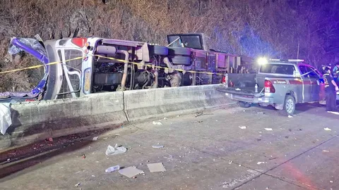 แฉจุดอาถรรพณ์ ทัวร์ 18 ศพ เซ่น "ถนนมรณะ" ใกล้ศาลปู่โทน คณะเทศบาลไปดูงาน