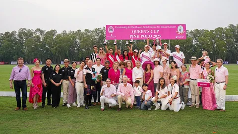 การแข่งขันควีนส์คัพ พิงค์ โปโล 2025 นำรายได้มอบให้โครงการมะเร็งเต้านม